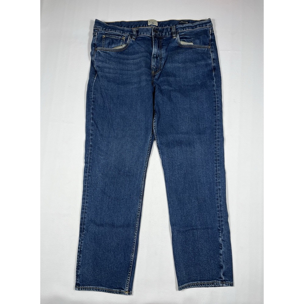 Faherty Feel Good Special Weave Jeans Mens 38x30 Dark Blue Straight Leg Denim